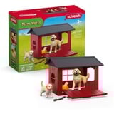 Schleich FARM WORLD Niche avec Golden Retriever, Figurine Animal, 3 an(s), Multicolore