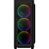 Sharkoon RGB WAVE, Moyenne tour Noir, 2x USB-A | 1x USB-C | RGB | Tempered Glass