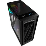 Sharkoon RGB WAVE, Moyenne tour Noir, 2x USB-A | 1x USB-C | RGB | Tempered Glass