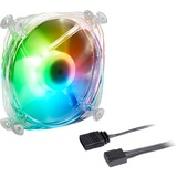 Sharkoon SHARK Disc PWM RGB, Ventilateur de boîtier Transparent, 4-pins PWM fan-connector