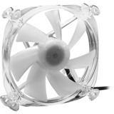 Sharkoon SHARK Disc PWM RGB, Ventilateur de boîtier Transparent, 4-pins PWM fan-connector