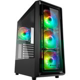 Sharkoon TK4 RGB reconditionné boîtier midi tower Noir | 4x USB-A | RGB | Window