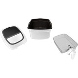 Tefal Super Uno FR3140 Friteuse Blanc Blanc/Noir, Friteuse, 1,3 kg, 2,2 L, Charbon, Blanc, Boutons