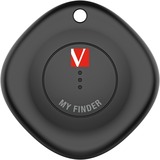 Verbatim My Finder Personnel Recherche Noir, Traceur de localisation Noir, Personnel, Recherche, Noir, Résistant à la poussière, Imperméable, Acrylonitrile-Butadiène-Styrène (ABS), Polycarbonate (PC), IP66
