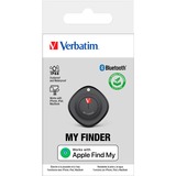 Verbatim My Finder Personnel Recherche Noir, Traceur de localisation Noir, Personnel, Recherche, Noir, Résistant à la poussière, Imperméable, Acrylonitrile-Butadiène-Styrène (ABS), Polycarbonate (PC), IP66