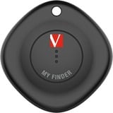 Verbatim My Finder Traceur Bluetooth - une pièce, Traceur de localisation Noir, Personnel, Recherche, Noir, Résistant à la poussière, Imperméable, Acrylonitrile-Butadiène-Styrène (ABS), Polycarbonate (PC), IP66