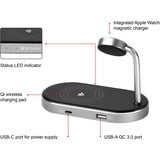Verbatim WCS-02 Universel Noir USB Recharge sans fil Charge rapide Intérieure, Station de recharge Noir/en aluminium, Intérieure, USB, Recharge sans fil, 1,5 m, Noir