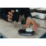Verbatim WCS-02 Universel Noir USB Recharge sans fil Charge rapide Intérieure, Station de recharge Noir/en aluminium, Intérieure, USB, Recharge sans fil, 1,5 m, Noir