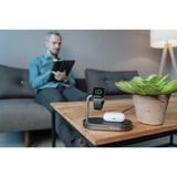Verbatim WCS-02 Universel Noir USB Recharge sans fil Charge rapide Intérieure, Station de recharge Noir/en aluminium, Intérieure, USB, Recharge sans fil, 1,5 m, Noir