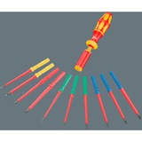 Wera Kraftform Kompakt VDE 15 Torque extra slim 1 Tool Finder, 15 pièces, Tournevis Rouge/Jaune