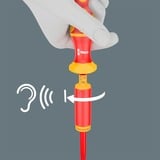 Wera Kraftform Kompakt VDE 15 Torque extra slim 1 Tool Finder, 15 pièces, Tournevis Rouge/Jaune