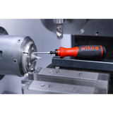 Wiha Tournevis avec porte-embouts SoftFinish, 1/4" Noir/Rouge