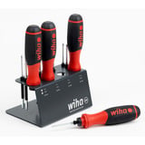 Wiha Tournevis avec porte-embouts SoftFinish, 1/4" Noir/Rouge