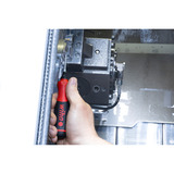 Wiha Tournevis avec porte-embouts SoftFinish, 1/4" Noir/Rouge