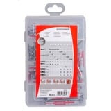 fischer Aides pratiques Humide & Extérieur, Acier inoxydable, Cheville Gris clair/Rouge