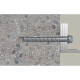 fischer Vis à béton UltraCut FBS II 8x80 30/15/- Hexagonale avec rondelle TX 