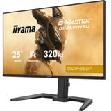 iiyama G-MASTER GB2591HSU-B1 24.5" Moniteur gaming Noir (Mat), 1x DisplayPort, 2x HDMI, 2x USB-C, 2x USB-A, 320 Hz, 62,2 cm (24.5"), 1920 x 1080 pixels, Full HD, LED, 0,4 ms, Noir
