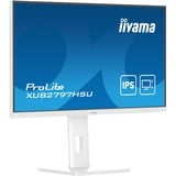 iiyama ProLite XUB2797HSU-W2 écran plat de PC 68,6 cm (27") 1920 x 1080 pixels Full HD LED Blanc Moniteur  Blanc (mat), 68,6 cm (27"), 1920 x 1080 pixels, Full HD, LED, 1 ms, Blanc