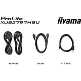 iiyama ProLite XUB2797HSU-W2 écran plat de PC 68,6 cm (27") 1920 x 1080 pixels Full HD LED Blanc Moniteur  Blanc (mat), 68,6 cm (27"), 1920 x 1080 pixels, Full HD, LED, 1 ms, Blanc