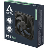 ARCTIC P14 Pro ventilateur de boîtier Noir, 140 x 140 x 27 mm, PWM