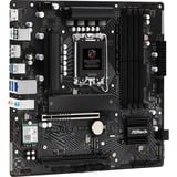 ASRock B760M PG LIGHTNING WIFI carte mère socket 1700 Noir/gris, RAID, 2.5Gb-LAN, WLAN, BT, Sound, µATX
