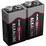 Ansmann Piles alcalines Red E-Block, Batterie 2x E-Block (bloc de 9 volts)