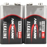Ansmann Piles alcalines Red E-Block, Batterie 2x E-Block (bloc de 9 volts)