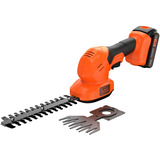 BLACK+DECKER Taille-herbe et taille-buissons sans fil BCSS18D1, 18 Volt, Cisailles à gazon Orange