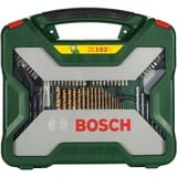 Bosch 2 607 019 331 foret 103 pièce(s), Perceuse, ensembles embouts Vert, Perceuse, 1 cm, 25 mm, 3,48 kg, 369 mm, 340 mm