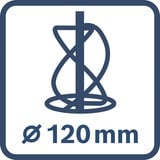 Bosch GRW 18V-120 Professional 06011C2000, Mélangeur Bleu/Noir