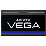 Chieftec Vega PPG-850-S Watt unité d'alimentation d'énergie 20+4 pin ATX ATX Noir alimentation 850 watt Noir, 4x PCIe, 850 W, 100 - 240 V, Sur-courant, Sur-alimentation, Surtension, Surchauffe, Court-circuit, Surge & inrush protection..., 20+4 pin ATX, 60 cm, 400 mm