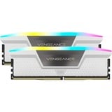 Corsair 64 Go DDR5-6000 Kit, Mémoire vive Blanc, Vengeance RGB, XMP 3.0