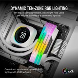 Corsair 64 Go DDR5-6000 Kit, Mémoire vive Blanc, Vengeance RGB, XMP 3.0