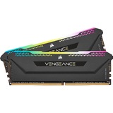 Corsair Vengeance RGB PRO SL 16 Go DDR4-3200 (2x 8 Go) mémoire vive Noir, CMH16GX4M2Z3200C16, XMP 2.0