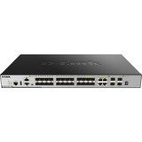 D-Link DGS-3630-28SC commutateur réseau Géré L3 1U Noir, Switch Géré, L3, Full duplex, Grille de montage, 1U