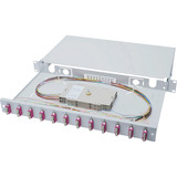 Digitus Boîte de fusion LWL, 1U, équipée, 12x SC DX, OM4, Boîte de raccordement 