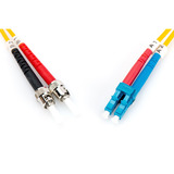 Digitus Câble de raccordement LWL, duplex, connecteur LC > ST, monomode OS2 Jaune