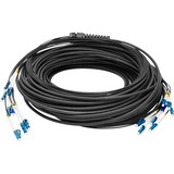 Digitus Câble universel Breakout en fibre optique, duplex, connecteur LC/UPC, monomode OS2 Noir