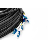 Digitus Câble universel Breakout en fibre optique, duplex, connecteur LC/UPC, monomode OS2 Noir
