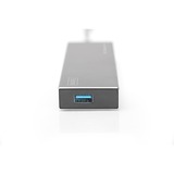 Digitus Concentrateur USB 3.0 Office, 7 ports, Hub USB 7 ports, USB 3.2 Gen 1 (3.1 Gen 1) Type-A, USB 3.2 Gen 1 (3.1 Gen 1) Type-A, 5000 Mbit/s, Gris, Aluminium, 1 m