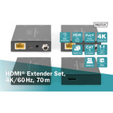Digitus DS-55506, Extension HDMI Noir