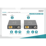 Digitus Kit d'extension HDMI 4K/60Hz, 70 mètres Noir