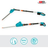 GARDENA Set de taille-haies télescopique Accu THS 42/18V P4A Turquoise/gris, 14732-20, Batterie incluse