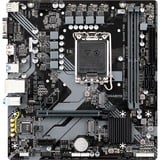 GIGABYTE B760M H DDR4 Carte Mère - Prend en charge les processeurs Intel Core 14e génération, VRM numérique 6+1+1 phases, jusqu'à 3200MHz DDR4 (OC), 2xPCIe 4.0 M.2, GbE LAN, USB 3.2 Gen1 carte mère socket 1700 VRM numérique 6+1+1 phases, jusqu'à 3200MHz DDR4 (OC), 2xPCIe 4.0 M.2, GbE LAN, USB 3.2 Gen1, Intel, LGA 1700, Intel® Celeron®, Intel® Pentium® Gold, LGA 1700, 64 Go, DDR4-SDRAM