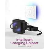 ICY BOX IB-PS111-PD Universel Noir Secteur Intérieure chargeur Noir, 1x USB-C, Intérieure, Secteur, 1,5 m, Noir