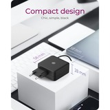 ICY BOX IB-PS111-PD Universel Noir Secteur Intérieure chargeur Noir, 1x USB-C, Intérieure, Secteur, 1,5 m, Noir
