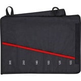 KNIPEX Kult Rolltasche pour clés à molette 00 19 55 S4 LE, vide, Sac Noir/Rouge