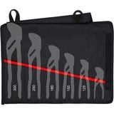 KNIPEX Kult Rolltasche pour clés à molette 00 19 55 S4 LE, vide, Sac Noir/Rouge