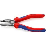 KNIPEX Pince universelle 03 02 180, Pinces Bleu, noire atramentisée avec gaines bi-matière