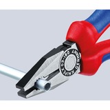 KNIPEX Pince universelle 03 02 180, Pinces Bleu, noire atramentisée avec gaines bi-matière